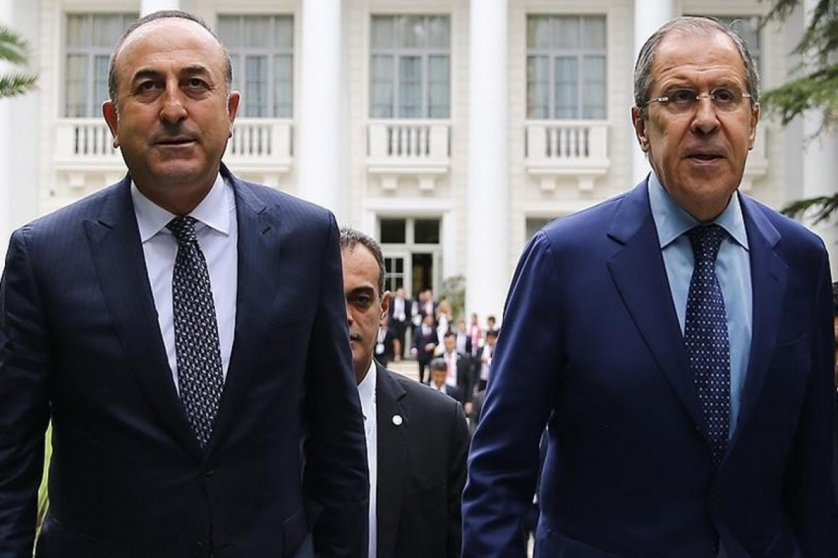 Mevlut Cavusoglu and Sergei Lavrov