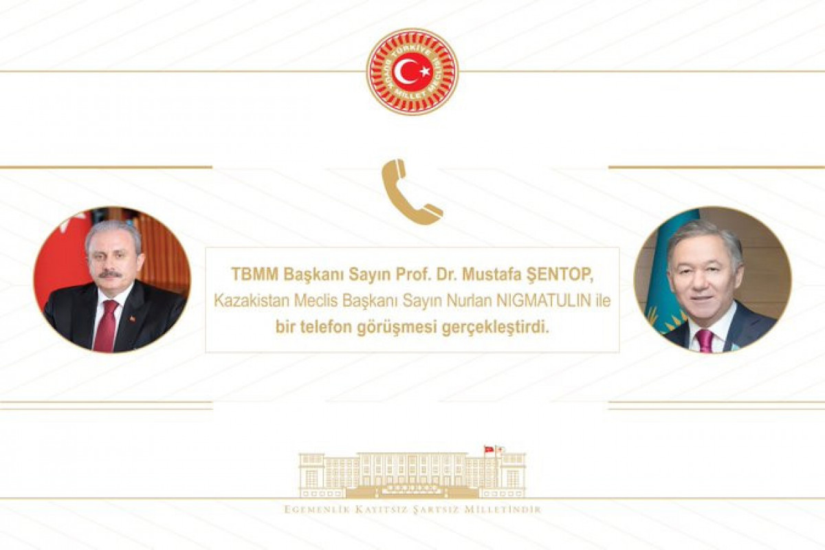 Mustafa Shentop holds phone talk with speaker of Kazakh parliament