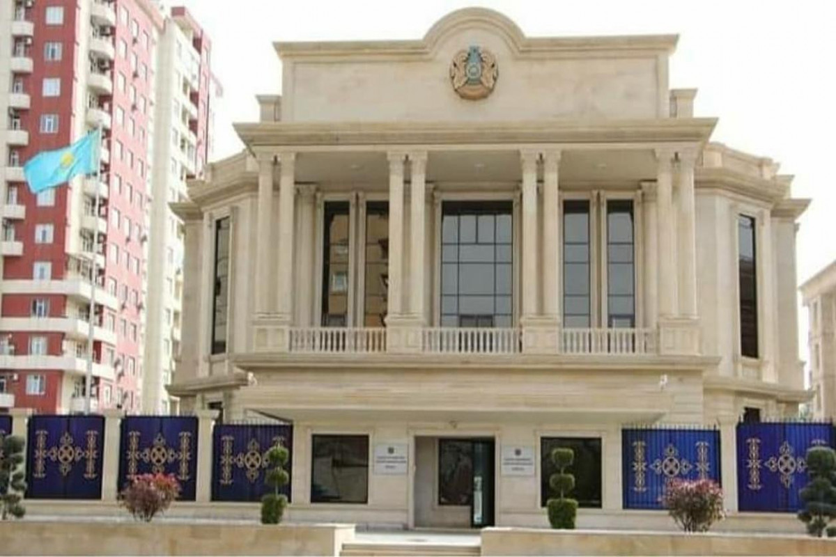 Flag lowered in Kazakhstan Embassy to Azerbaijan