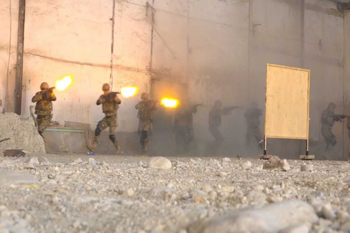 Training of special forces of "Nakhchivan" Internal Troops held-VIDEO 