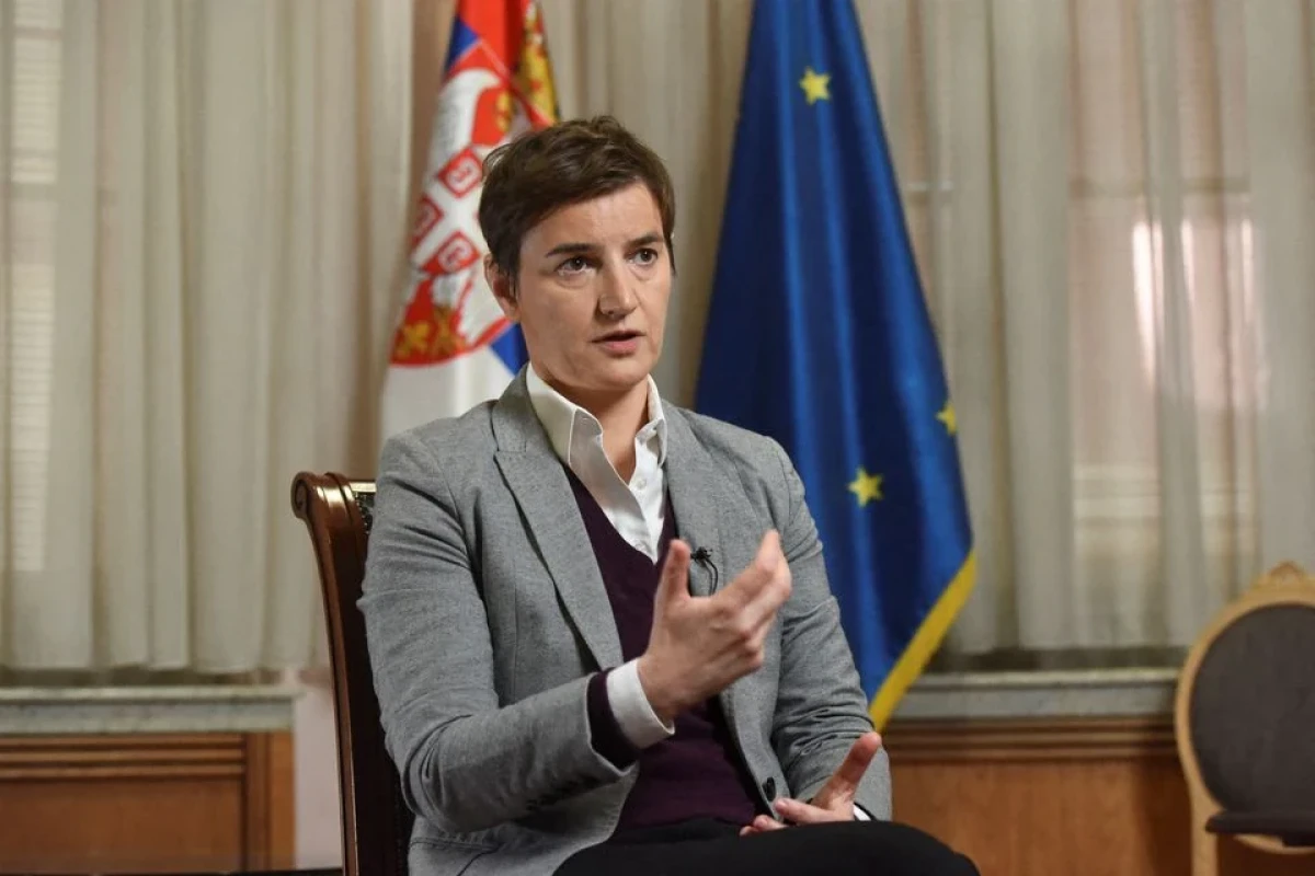 Serbian Prime Minister Ana Brnabic