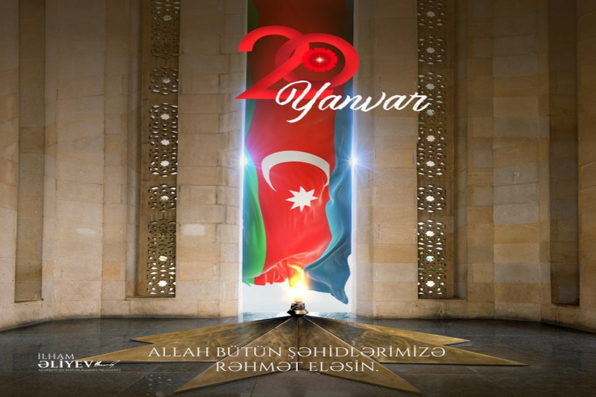 Azerbaijan's President makes post regarding January 20 Tragedy