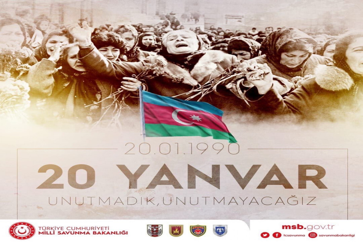 Ministry of National Defence of Turkey shared post on January 20 tragedy