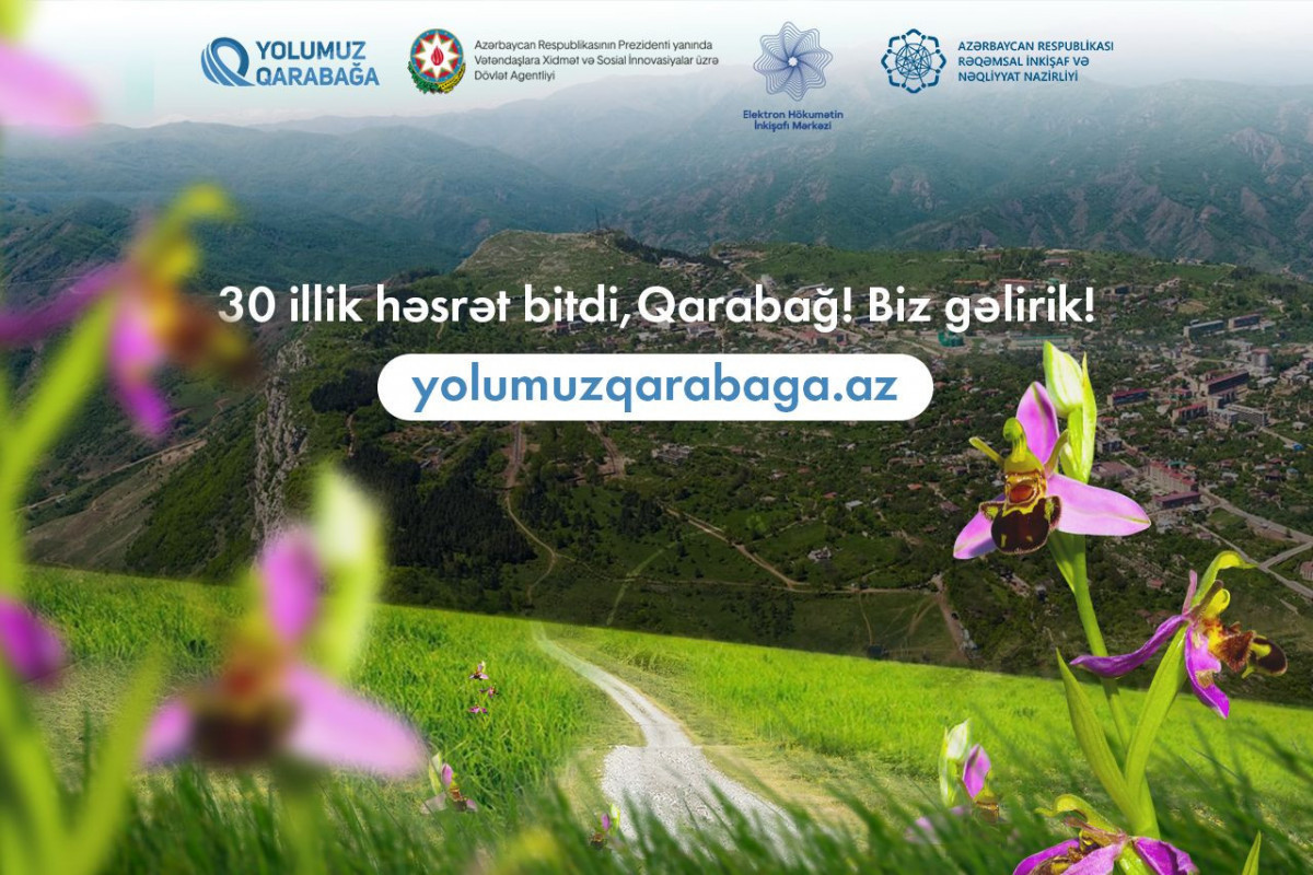 Azerbaijan commissions www.yolumuzqarabaga.az portral