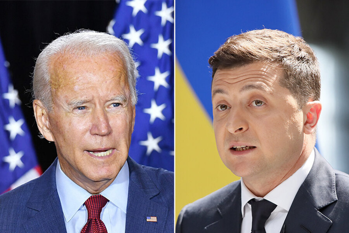 U.S. President Joe Biden, Ukrainian President Volodymyr Zelensky
