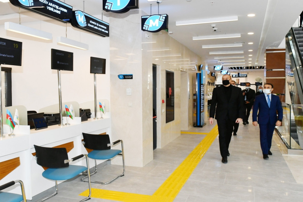 President Ilham Aliyev inaugurated Ganja regional “ASAN xidmət” Center No2