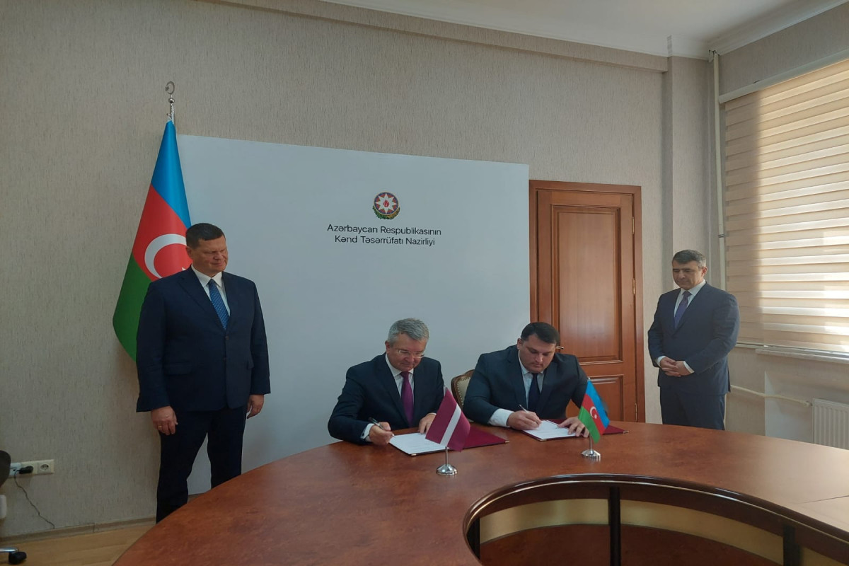 Latvian Minister of Agriculture visiting Azerbaijan
