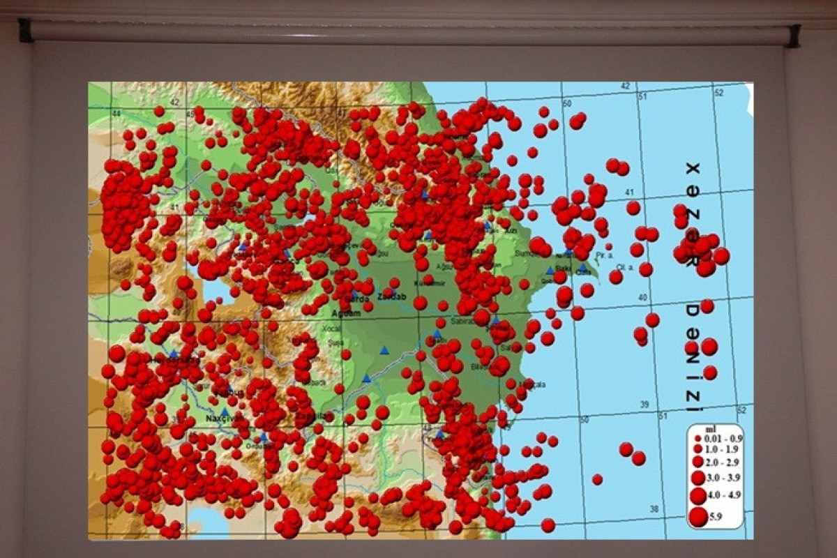 7 perceptible earthquakes recorded in Azerbaijan and adjacent areas
