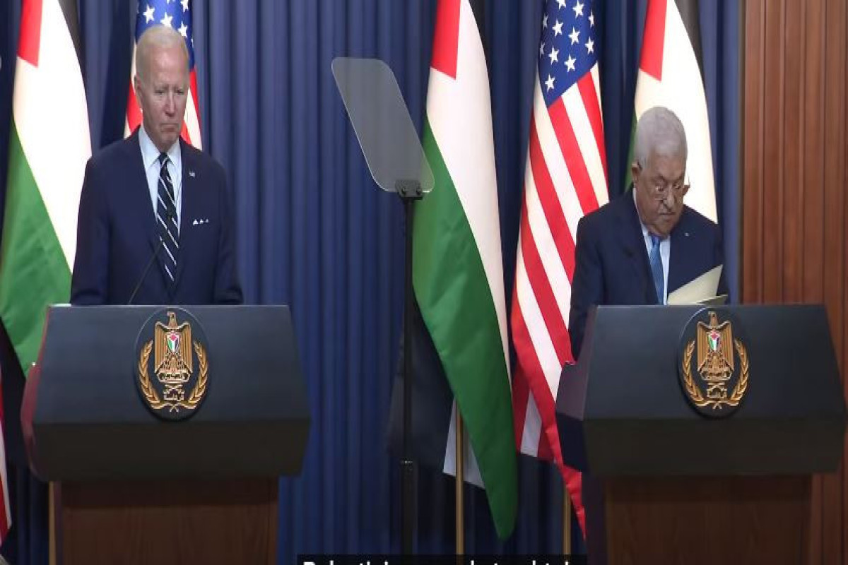 Biden repeats U.S. support for two-state solution on Israeli-Palestinian conflict