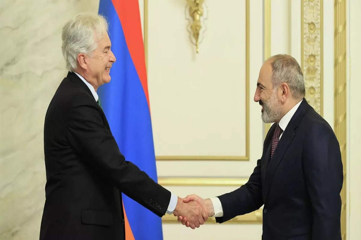 William Burns, the U.S CIA Director and Nikol Pashinyan, Prime Minister of Armenia