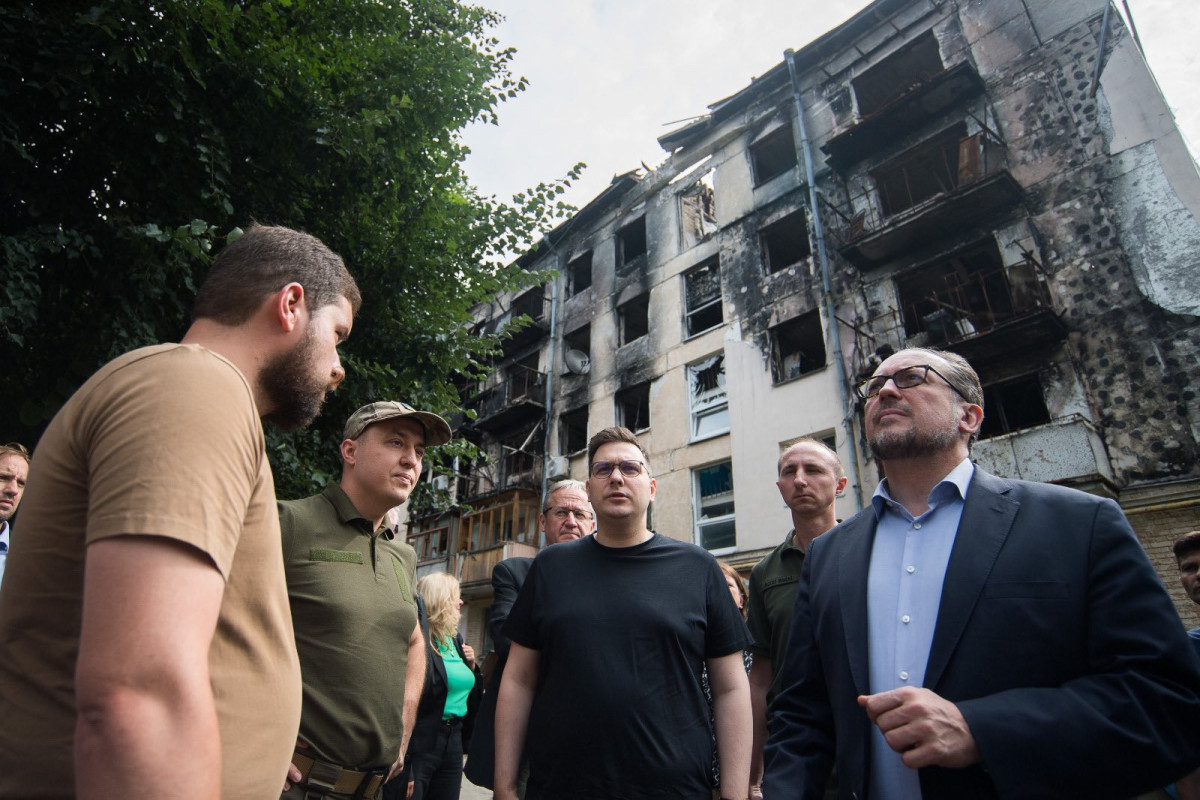 Austrian, Slovak, Czech foreign ministers arrive in Kyiv