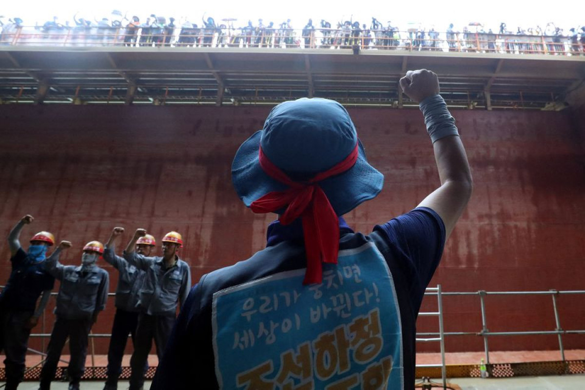 S.Korean President Yoon urges shipyard strike to end, negotiations stalled
