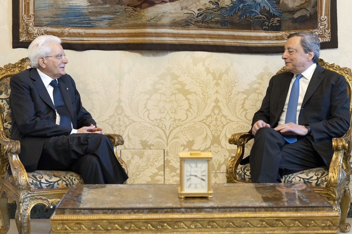 Sergio Mattarella, Mario Draghi