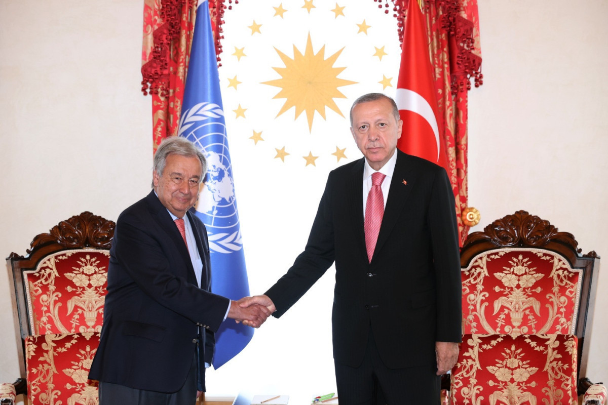 Antonio Guterres and Recep Tayyip Erdogan