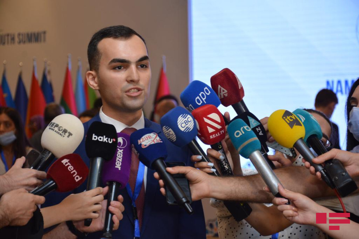 Ordukhan Kahramanzade, the current chairman of the Youth Network of the Non-Aligned Movement.