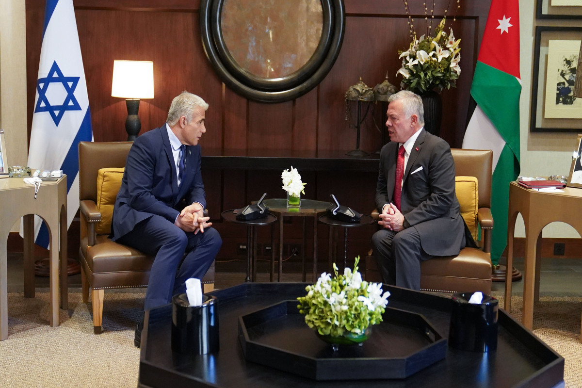 Israeli PM Lapid meets in Jordan with King Abdullah