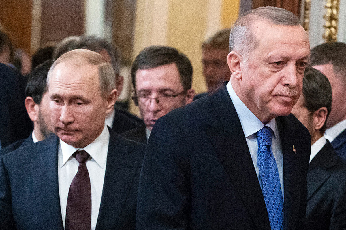 Vladimir Putin and Recep Tayyip Erdogan