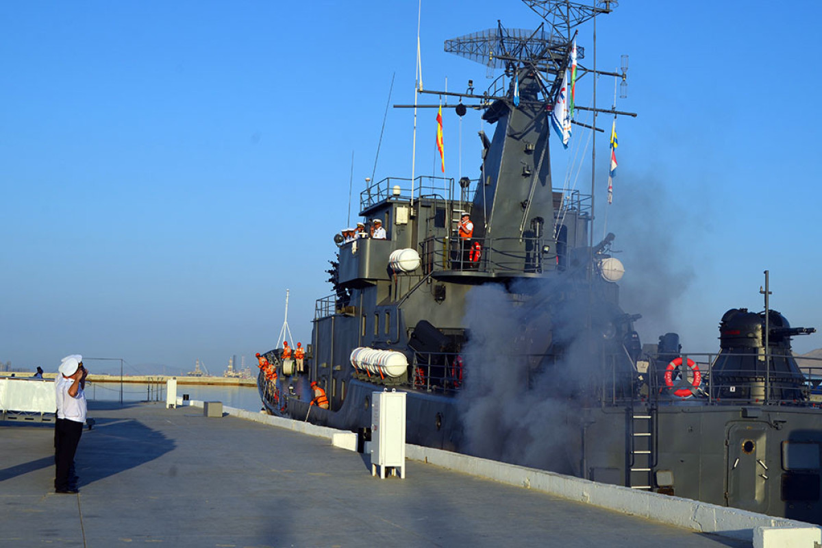 Ships of the Azerbaijan Naval Forces are on a visit to the Russian Federation
