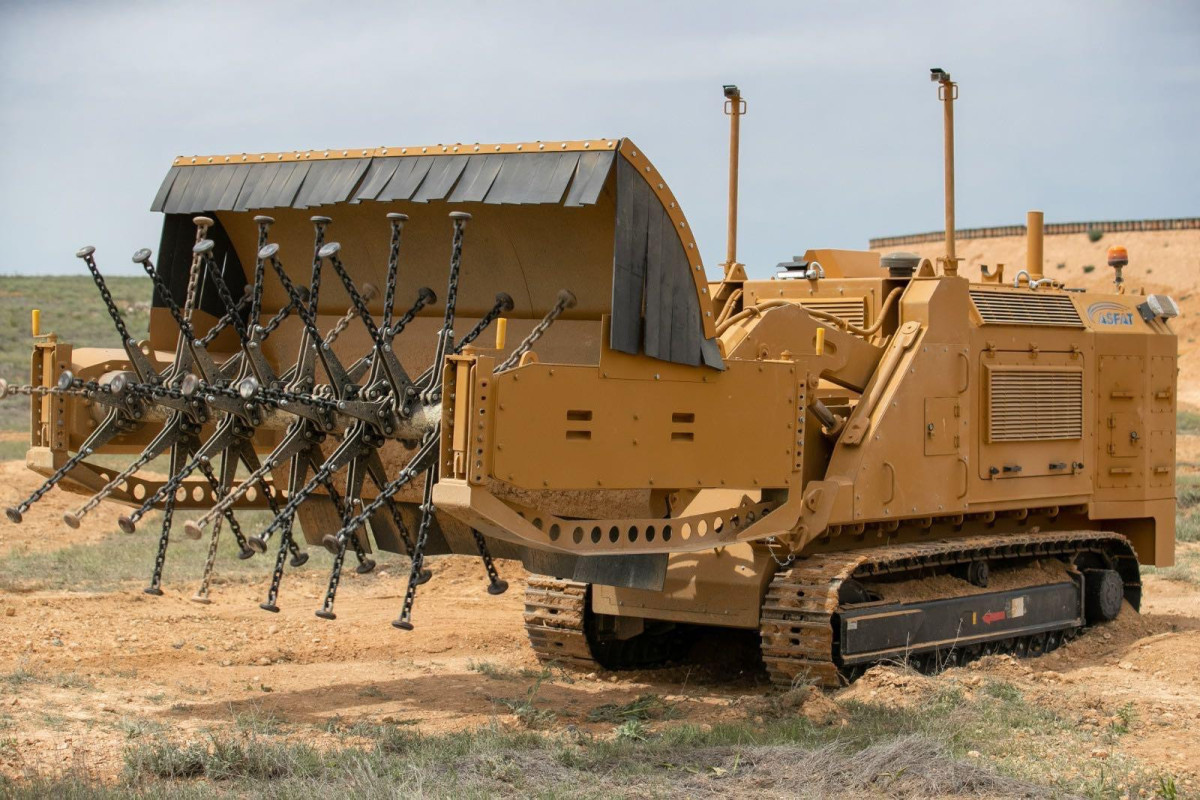 Turkiye gives another 13 mechanical mine-clearing equipments to Azerbaijan