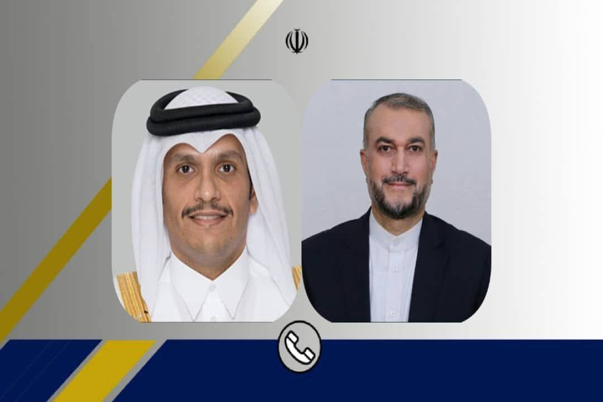 Sheikh Mohammed bin Abdulrahman Al Thani, Qatari Foreign Minister and Hossein Amir-Abdollahian, Iranian Foreign Minister