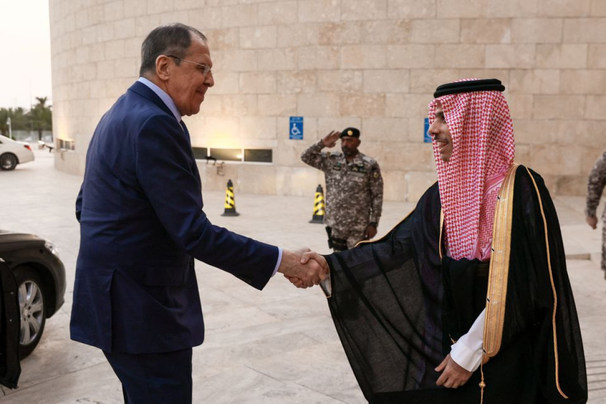 Russia's Foreign Minister Sergei Lavrov meets with Saudi Arabia's Foreign Minister Prince Faisal bin Farhan Al Saud in Riyadh, Saudi Arabia May 31, 2022