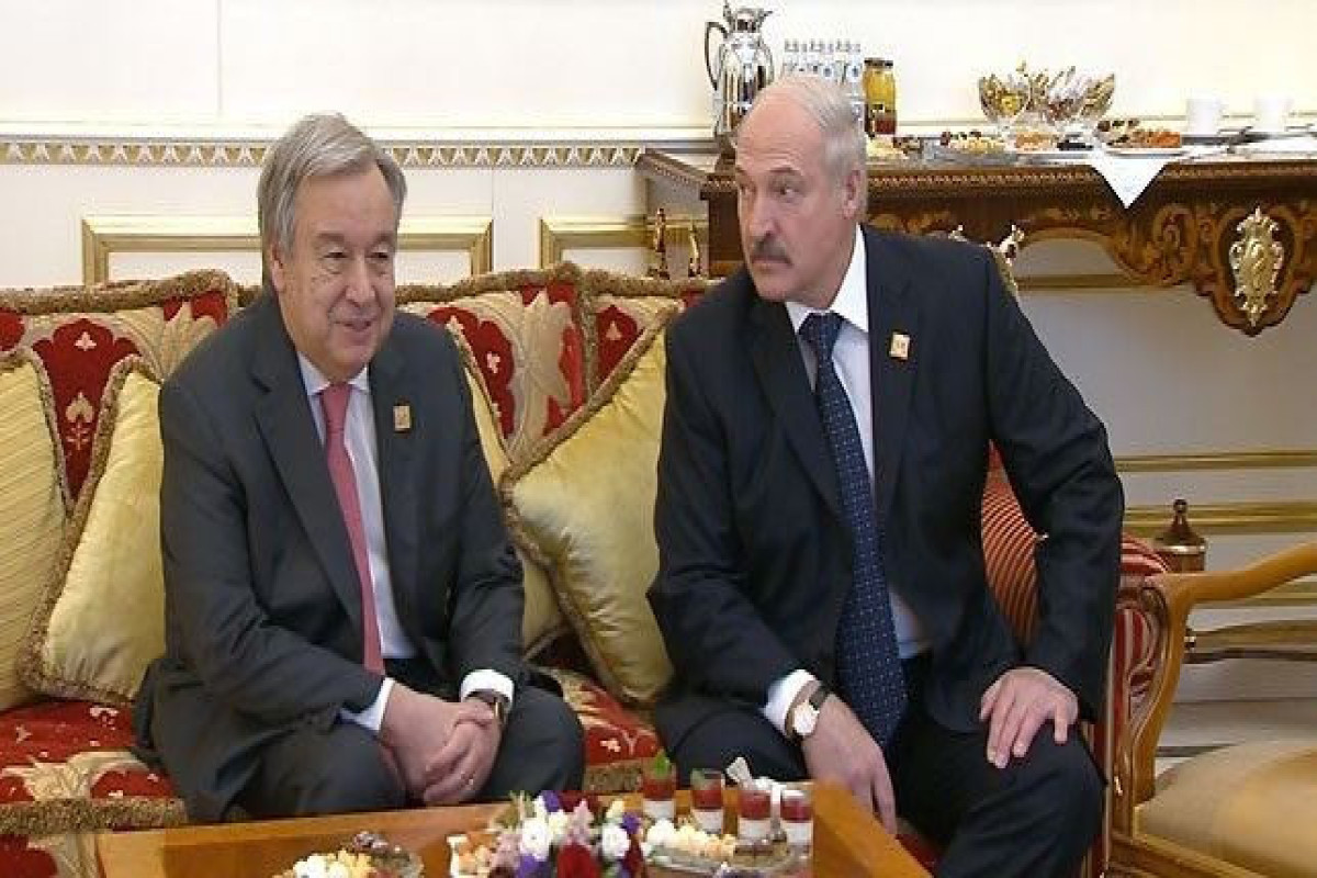 Belarusian President Aleksandr Lukashenko and UN Secretary-General Antonio Guterres had a telephone conversation