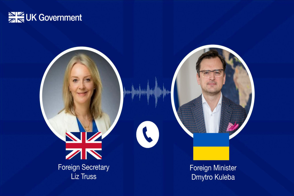 Liz Truss and Dmytro Kuleba