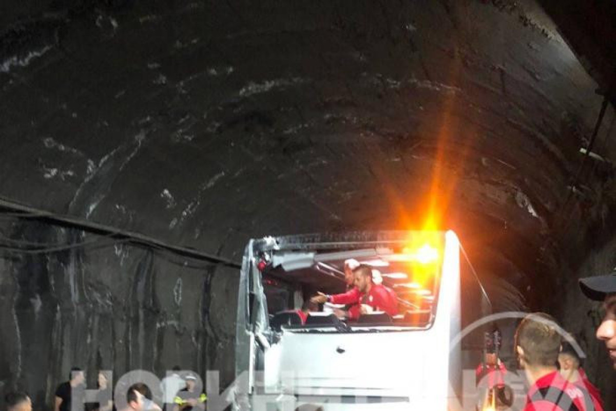 Bus carrying Bulgarian national football team crashes in Georgia
