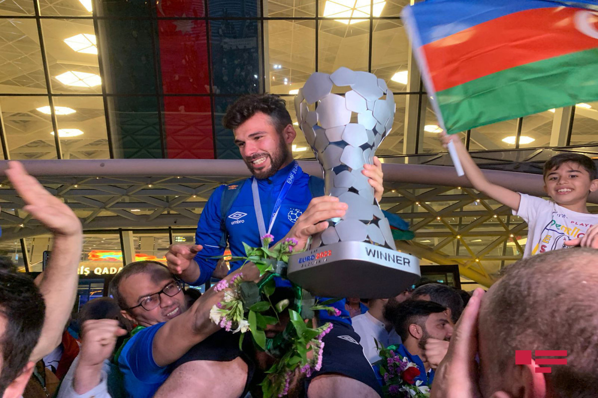 European Champion Azerbaijan national mini-football team returned home-PHOTO  -VIDEO 
