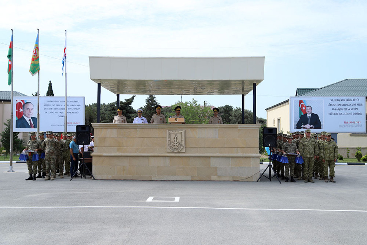 Azerbaijan's Minister of Defense attended next graduation ceremony of the Marines Commando Basic Courses