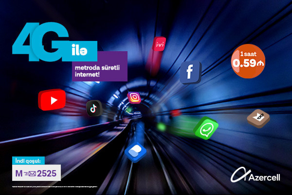 Azercell’s high-speed mobile internet now even more beneficial in Baku Metro! 