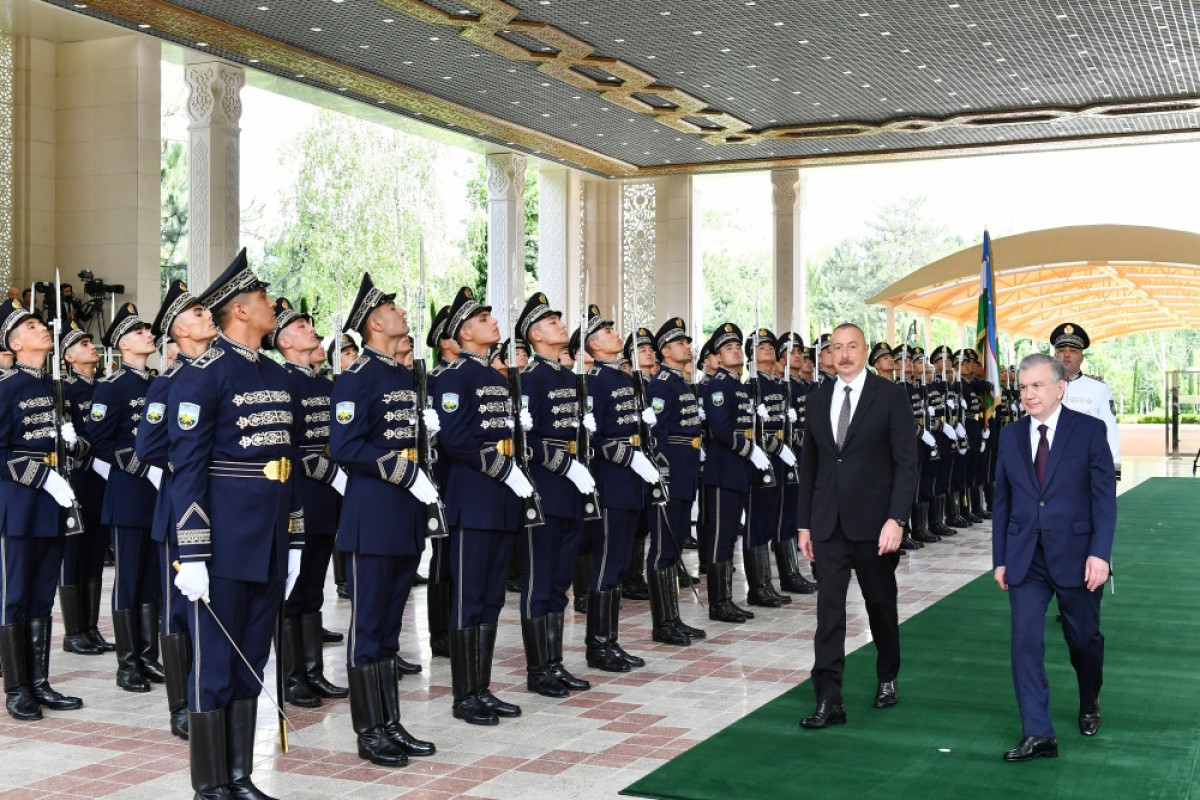 Official welcome ceremony was held for President Ilham Aliyev in Tashkent