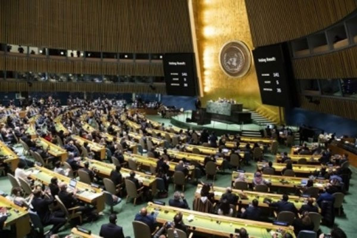Resolution, authored by Azerbaijan adopted in UN General Assembly