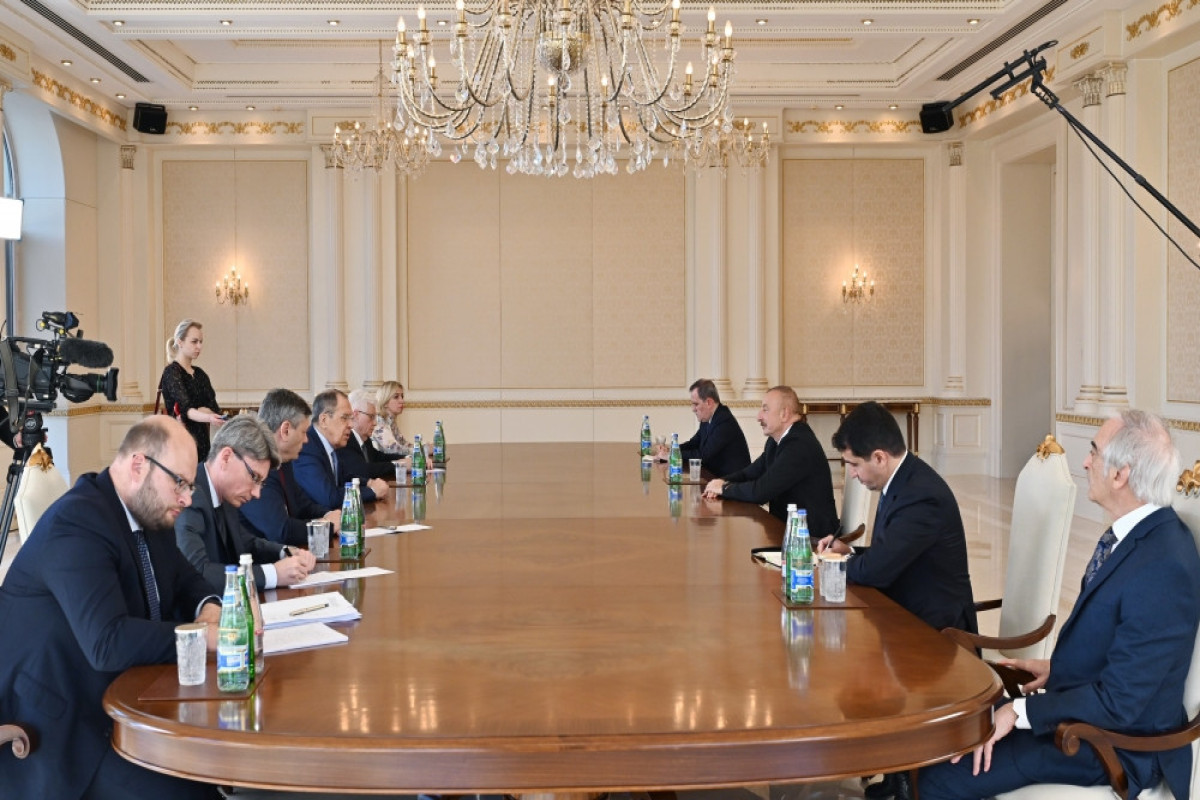 President of Azerbaijan Ilham Aliyev received Foreign Minister of Russia Sergey Lavrov