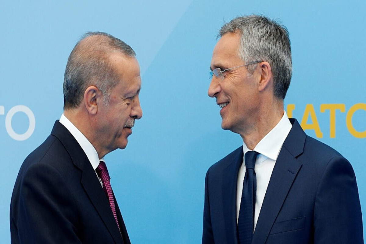 Recept Tayyip Erdogan and  Jens Stoltenberg