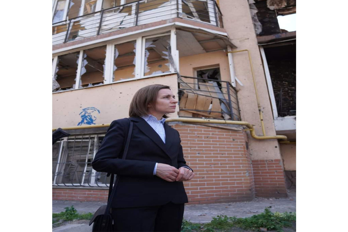 Moldovan President in Ukraine