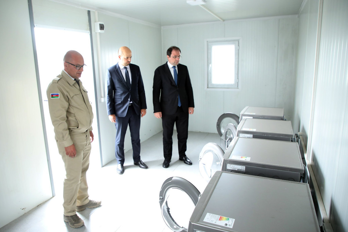 Opening of new mobile area camp for ANAMA deminers in Zangilan