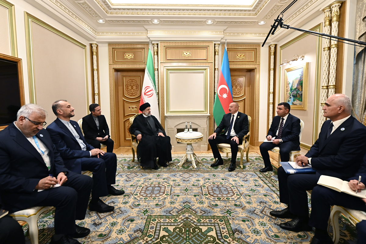 President of the Islamic Republic of Iran Ibrahim Raisi and  President of the Republic of Azerbaijan Ilham Aliyev