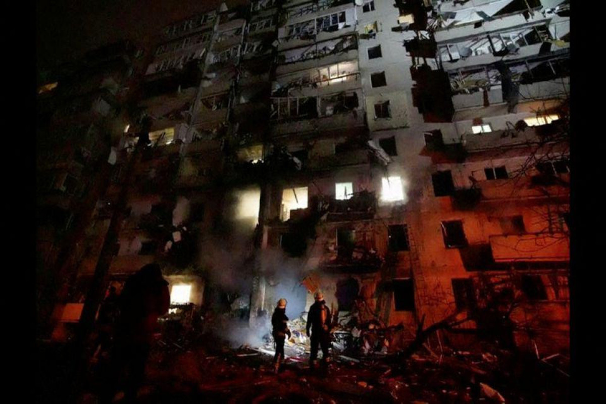 Missile strike in Kyiv region destroys dormitory and residential buildings, Ukrainian official says