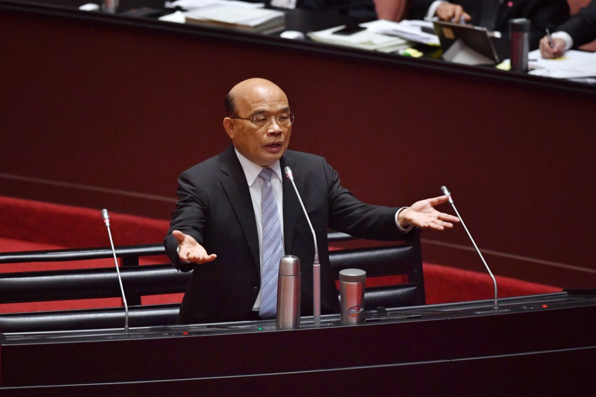 Su tseng-chang, Taiwan premier