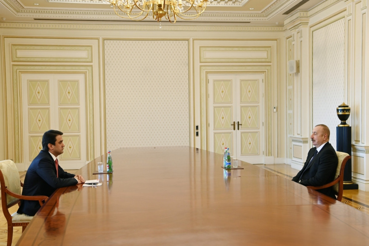 Rustam Emomali and Ilham Aliyev