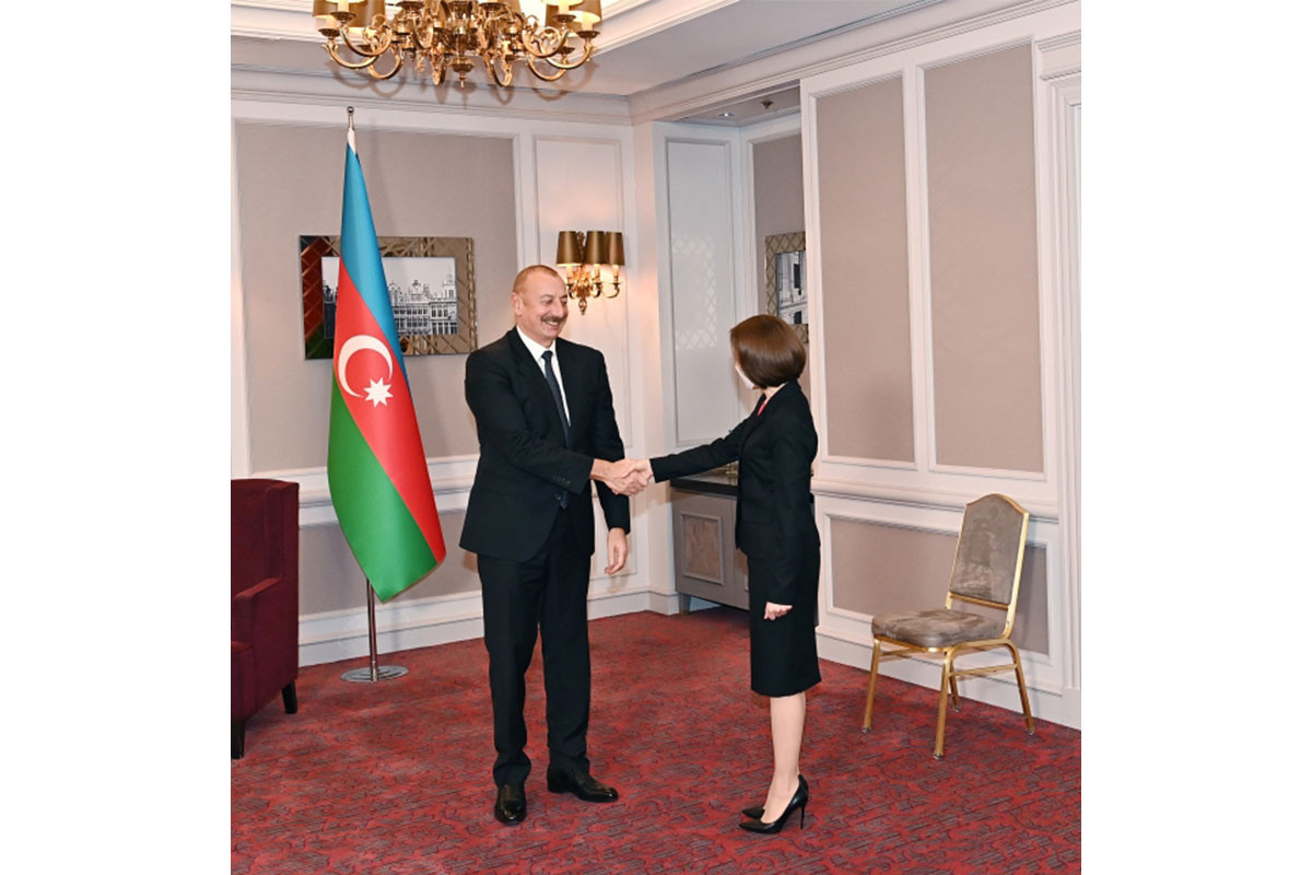 Ilham Aliyev and Maia Sandu