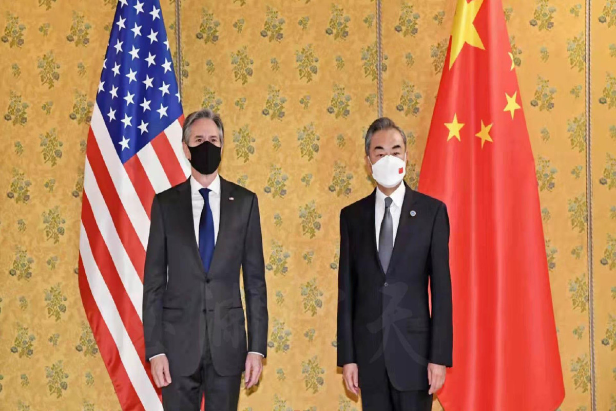 Anthony Blinken, US Secretary of State and Wang Yi, Chinese Foreign Minister