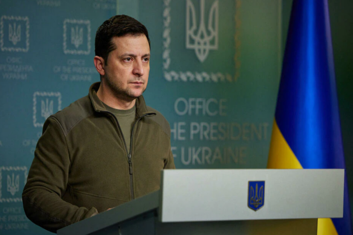 Ukrainian President Volodymyr Zelensky