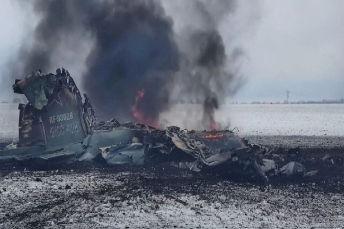 Russian military plane shot by Ukrainian forces