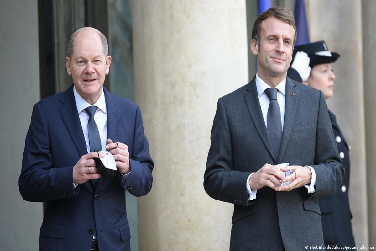 Olaf Scholz, Emmanuel Macron