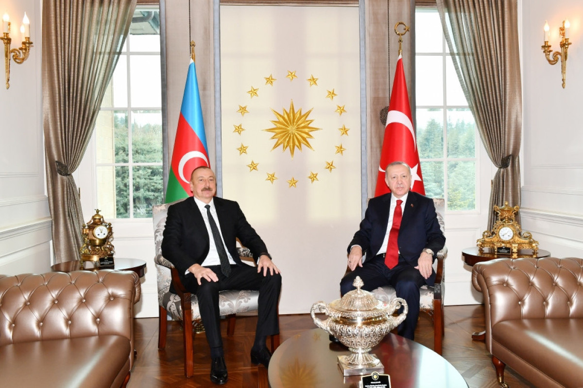 President of Azerbaijan Ilham Aliyev and President of Turkey Recep Tayyip Erdogan
