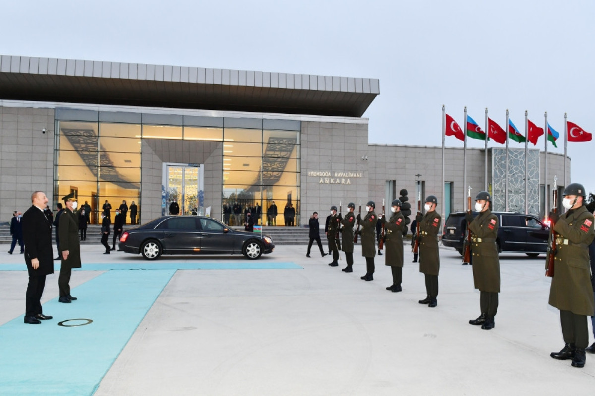 President Ilham Aliyev completed his working visit to Turkiye
