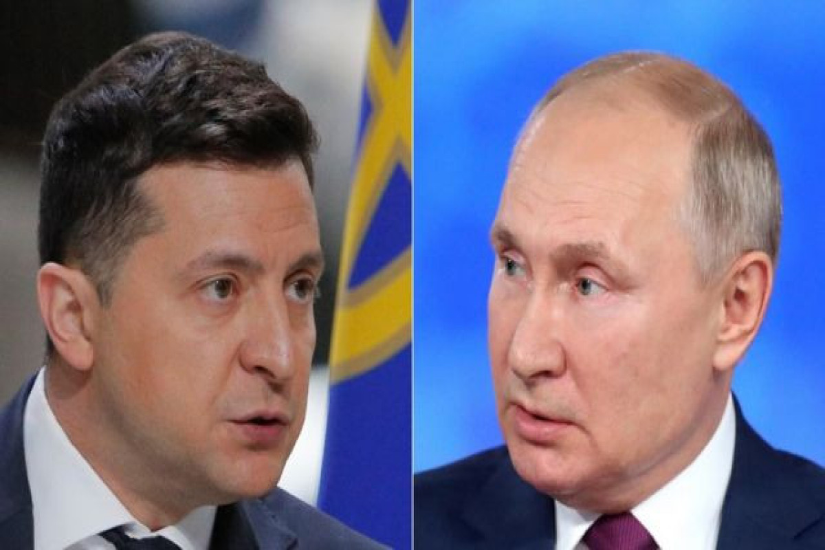 Vladimir Putin and Vladimir Zelensky