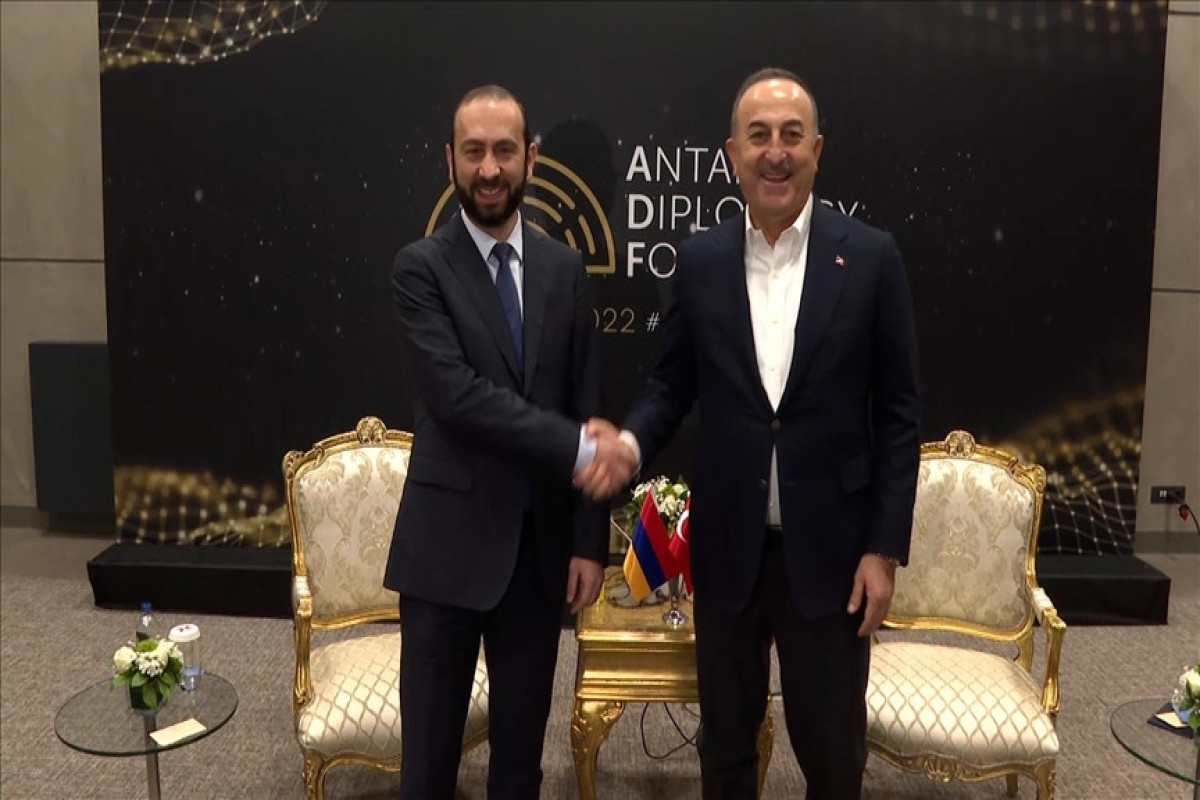 Ararat Mirzoyan and Mevlut Cavusoglu